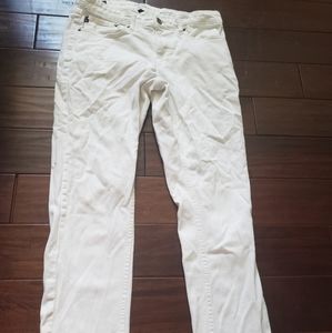 Men White Chaps Jeans